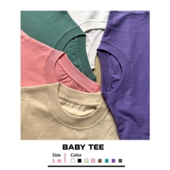 Áo Baby Tee Gấu Surprise 1405 HY KOREA 100% Cotton Áo thun form nữ