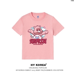 Áo Baby Tee Gấu Surprise 1405 HY KOREA 100% Cotton Áo thun form nữ