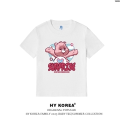 Áo Baby Tee Gấu Surprise 1405 HY KOREA 100% Cotton Áo thun form nữ