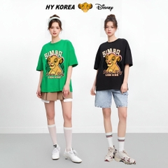 Áo thun tay lỡ HY KOREA Lion King 1444 form rộng tay lỡ nam nữ