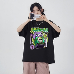 Áo thun nam nữ HY KOREA Hộp sữa tím 1477 form rộng tay lỡ