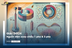 Giải thích về nguồn điện xoay chiều 1 pha & 3 pha