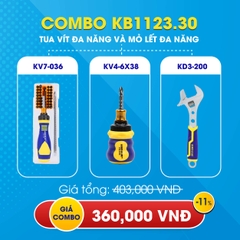 KB1123.30 - Combo tua vít đa năng KV4-638 , KV7-036 và mỏ lết đa năng KD3-200 Kingblue