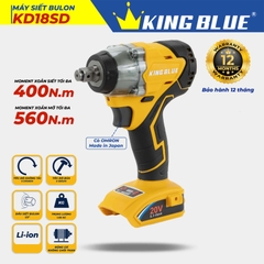 Thân máy bắn bu lông 18V Kingblue KD18SD (Chân pin Dewalt)