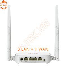 Bộ phát WIFI Tenda giá rẻ N301 có 4 cổng mạng.