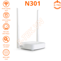 Bộ phát WIFI Tenda giá rẻ N301 đầy đủ tính năng cho gia đình