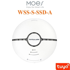Cảm biến báo khói, báo cháy Wifi Tuya Moes WSS-S-SSD-A