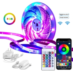 Đèn LED dây RGB đổi màu nháy theo nhạc Wifi Tuya