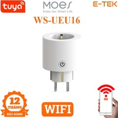 Ổ cắm điện thông minh wifi tuya, chuẩn EU, chính hãng MOES