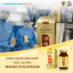 Viên Uống Phòng & Hỗ Trợ Điều Trị Ung Thư Nano Fucoidan Okinawa Kanehide Bio x Eikenbi (Hộp 120 viên)