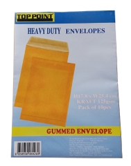 Bao Hồ Sơ Vàng Có Keo 17.8 x 25.4 cm (10 Cái/Lốc)