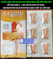 THUỐC GIẢM CÂN BASCHI CHÍNH HÃNG - BASCHI CAM LÀ MẪU GIẢM CÂN MẠNH NHẤT