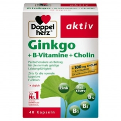 Doppelherz Aktiv Ginkgo + Vitamin B + Cholin - Viên uống bổ não