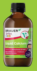 BRAUER BABY & KIDS LIQUID CALCIUM WITH MAGNESIUM AND ZINC