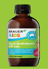 Brauer Kids Liquid Multivitamin with Iron