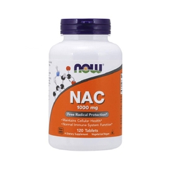 Now NAC 1000mg - Hỗ trợ hệ hô hấp và giải độc gan (120 Viên)