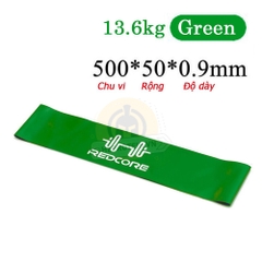 Mini Band Redcore - Bộ Dây Mini Band Kháng Lực (4 sợi)