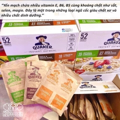 QUAKER INSTANT OATMEALS - YẾN MẠCH ĂN LIỀN GÓI TIỆN LỢI