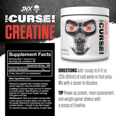 JNX Sports The Curse Micronized Creatine Monohydrate (300/500G)