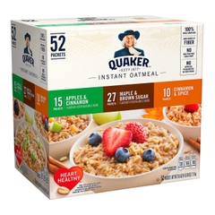 QUAKER INSTANT OATMEALS - YẾN MẠCH ĂN LIỀN GÓI TIỆN LỢI