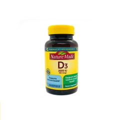 [ Hàng Lỗi ] NATURES MADE D3 2000IU (50mcg) 250 Softgels