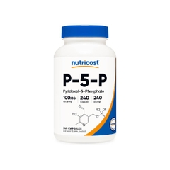 Nutricost P5P Bổ Sung Vitamin B6 - Cải Thiện Nội Tiết Tố, Tâm Trạng, Giảm Căng Thẳng