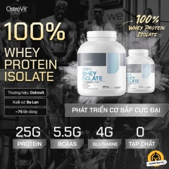Ostrovit 100% Whey Protein Isolate - Sữa Tăng Cơ Tinh Khiết, Vị Ngon (1.8kg)