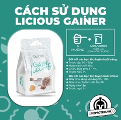 Ostrovit Gain Licious, Sữa Mass Gainer LiciousGain Tăng Cân Nhanh - 4.5 Kg