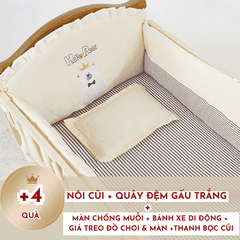 GIƯỜNG CŨI ĐA NĂNG CHO BÉ TỪ 0-12 TUỔI YOII - CDN01