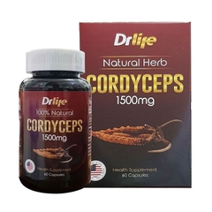 Đông trùng hạ thảo Drlife Cordyceps 1500mg, Hộp 60 viên