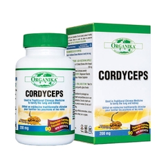 Đông trùng hạ thảo Organika Cordyceps 200mg, Hộp 90 viên