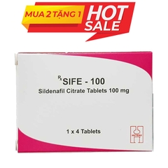 Thuốc cường dương Sife 100 mg, Hộp 4 viên