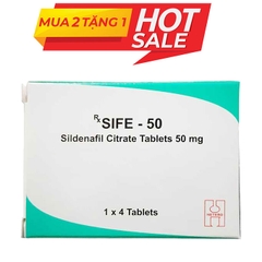 Thuốc cường dương Sife 50 mg, Hộp 4 viên