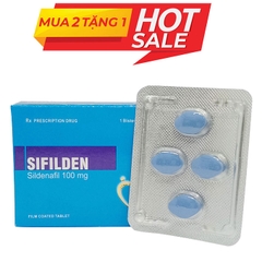 Thuốc cường dương Sifilden 100mg, Hộp 4 viên