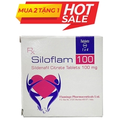 Thuốc cường dương Siloflam 100 mg, Hộp 4 viên