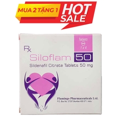 Thuốc cường dương Siloflam 50 mg, Hộp 4 viên