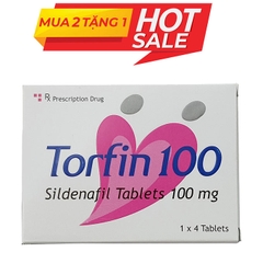 Thuốc cường dương Torfin 100 mg, Hộp 4 viên