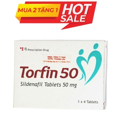 Thuốc cường dương Torfin 50 mg, Hộp 4 viên