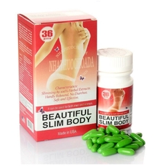 Viên uống giảm cân Beautiful Slim Body USA, Hộp 36 viên