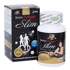 Viên uống giảm cân Biotin Collagen Slim, Hộp 32 viên