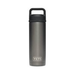 Bình Giữ Nhiệt Cao Cấp YETI Rambler 18oz (540ml) Bottle Chug Cap - Graphite (Phiên Bản Đặc Biệt)