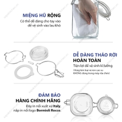 Hũ thủy tinh nắp cài kín hơi Fido 5000ml