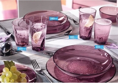 Hya Purple đĩa thủy tinh 20 màu tím - Bormioli Rocco