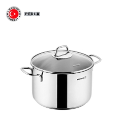 Nồi nấu bếp từ inox cao cấp Korkmaz Perla 7.8 lít thân cao - Ø24x17cm - A2699