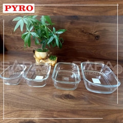 Khay nướng thủy tinh chịu nhiệt PYRO 250ml (tặng kèm nắp nhựa)