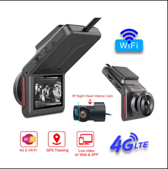 Camera Hành Trình 4G Với Camera Kép Video Trực Tiếp GPS Theo Dõi WiFi Giám Sát Từ Xa Xe DVR Camera Ghi Ứng Dụng Web