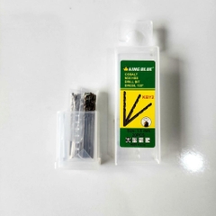 Hộp mũi khoan inox đuôi trơn KingBlue KBY2 kích thước 4-8mm, dài 75-117mm