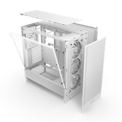 VỎ CASE NZXT H5 FLOW RGB 2024 ALL WHITE (MID TOWER/MÀU TRẮNG)