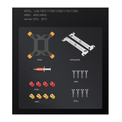 TẢN NHIỆT KHÍ 4 ỐNG ĐỒNG COOLMOON GT400 ARGB - BLACK (MÀU ĐEN/LED VÔ CỰC/ HIỂN THỊ NHIỆT ĐỘ)