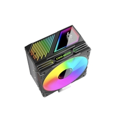 TẢN NHIỆT KHÍ 4 ỐNG ĐỒNG COOLMOON GT400 ARGB - BLACK (MÀU ĐEN/LED VÔ CỰC/ HIỂN THỊ NHIỆT ĐỘ)